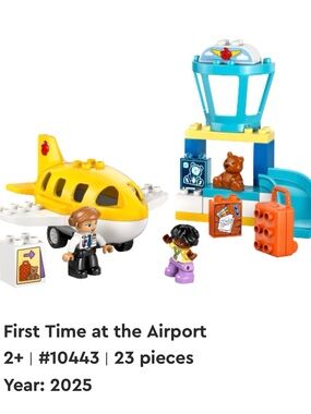Lego Duplo first time at airport #10443
